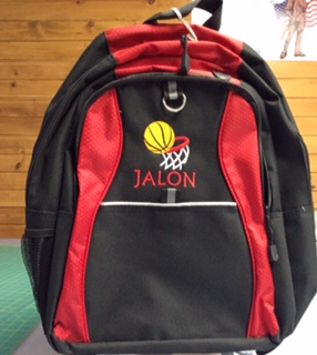 Embroidered backpack